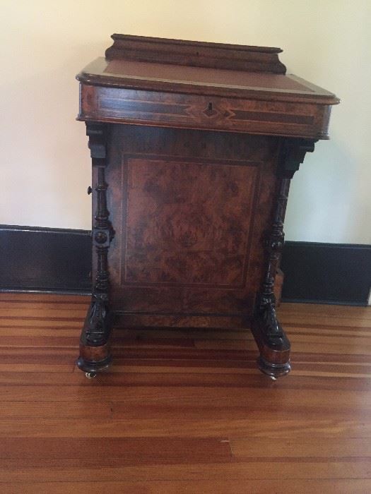 This Victorian Captains - desk is all there.