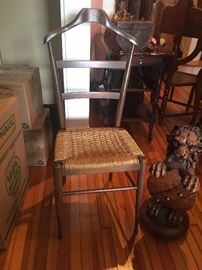 Antique Wardrobe chair- seat lifts. 