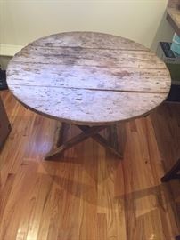 Antique, folding French Wine table