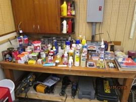 Cleaning supplies, chemicals