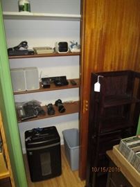 Lots of electronics, Logitech surround sound, shredder