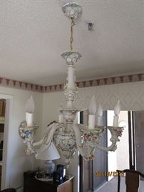 Capodimonte chandelier