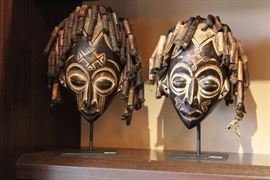 Chokwe tribal masks from Botswana