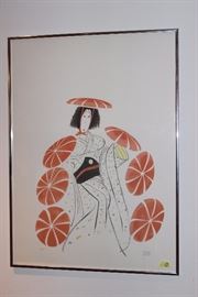 Al Hirschfield (1903-2003) "Musume" signed litho, #42/275