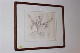 Al Hirschfield (1903-2003) Beverly Sills litho, signed, #22/200