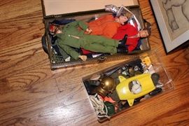 Vintage 1964 GI Joe figures & accessories