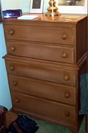 Maple High boy dresser ( part of 3 pc set - priced separately.)