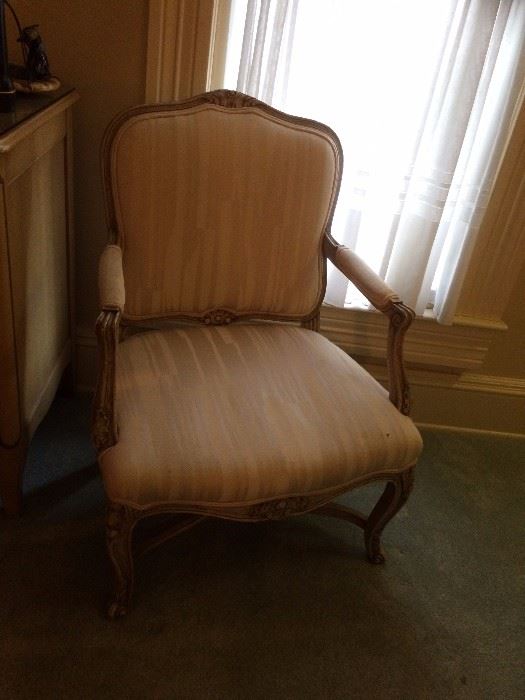 #8 French Provencal cream side chair $175 — at Calhoun Ave Hsv 35801 call 256-508-588two.