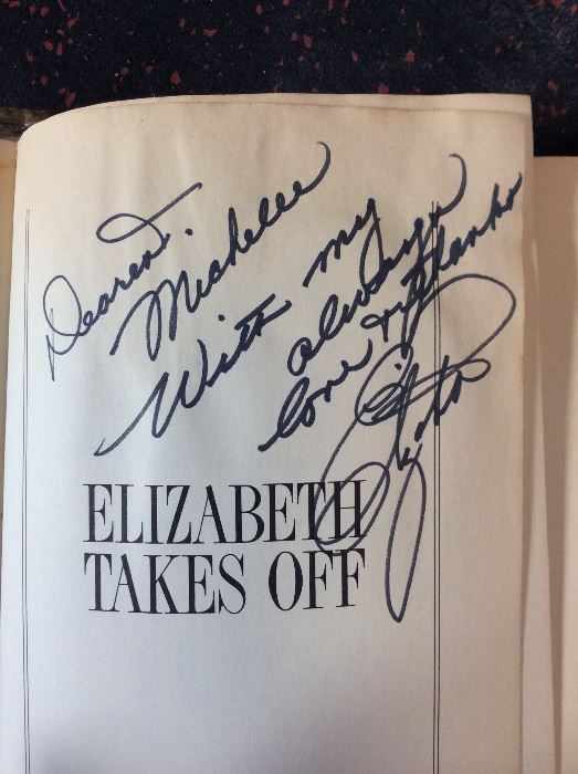 Elizabeth Taylor SIGNED copy of her book.