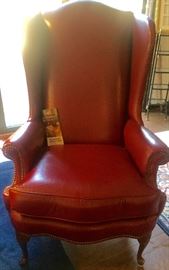 Hickory Leather arm chair