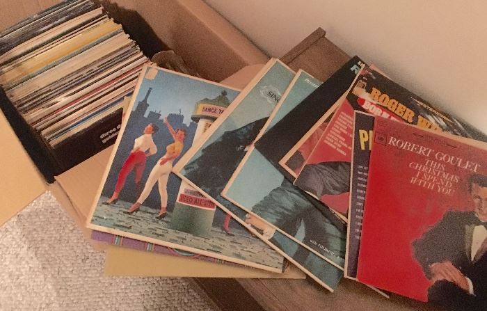 Vintage record albums