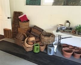 Just some of the many baskets throughout
