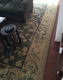 Another view of this lovely needlepoint living room rug