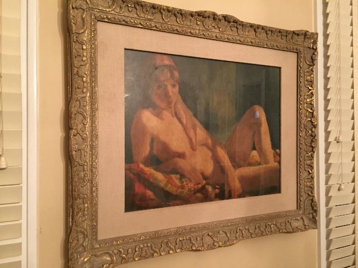 EXTRAORDINARY nude oil painting
