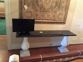 EXTREMELY heavy marble table