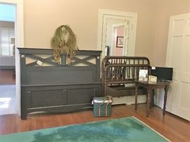 Queen Headboard, footboard and rails.  Jenny Lind Full Size Headboard, footboard and rails.
