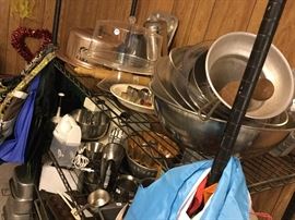 Enough cookware in garage to please any chef!
