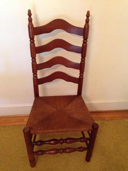 Maple Rush Seat Ladder Back Chair - 3 of 3