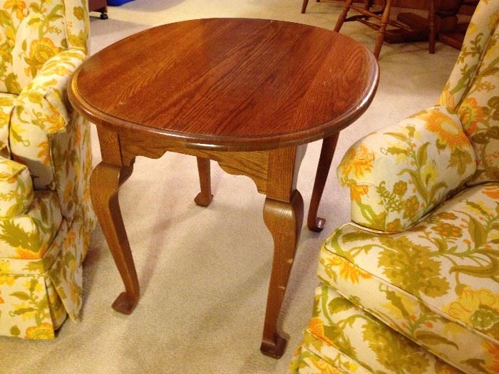 Maple Oval Side Table