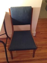 Vintage Maple Upholstered Back/Seat Side Chair