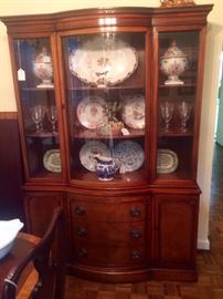  This is the most well-made pieces of furniture Jay and I have seen in quite some time. Drexel really knows what they're doing!  Imagine this China cabinet full of your favorite books and office or library! 