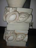 Terra Cotta replacement pieces for the Wrigley Bldg. Would make a great table base