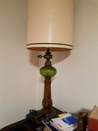 60's lamp in sewing room
