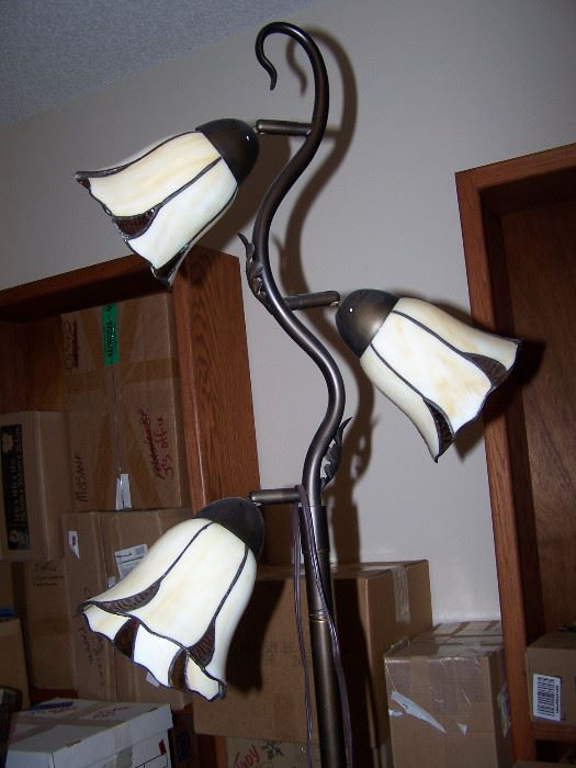 Top of a floor lamp( didn't want to show you all of my boxes)