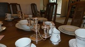 Silver Plated Candle Holders