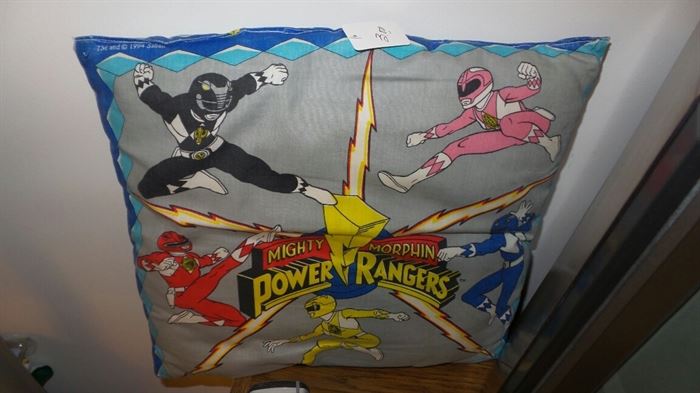 Vintage Power Rangers Pillow