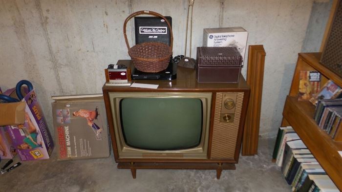 Vintage walnut Console Television
