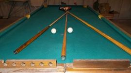Comes With Balls, Cues and Racks