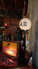 Miscellaneous Vintage Bar Items ~ L W Harper Beer Sign
