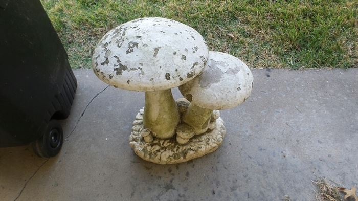 Vintage Concrete Mushroom