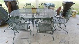 Vintage Metal Patio Set