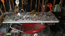 Assorted Tools ~ Radio Yard Cart