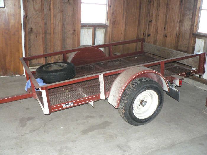 5 x 8 trailer with spare tire