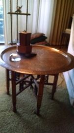 brass tray table 