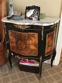 Antique marble top stand