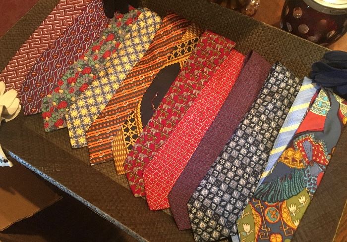 Collection of Hermes ties 