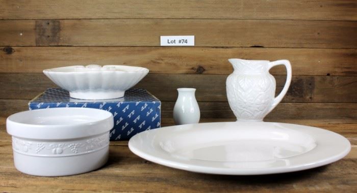 FITZ & FLOYD CHIP & DIP W/ OTHER BEAUTIFUL CERAMIC SERVING PIECES!