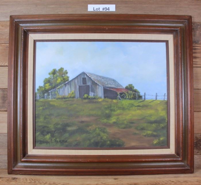 ORIGINAL OIL PAINTING SIGNED BY B. HANNIE