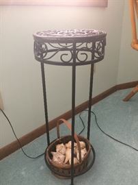 One of two decorative tables