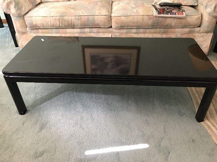 Black Lacquer Coffee Table, End tables also available