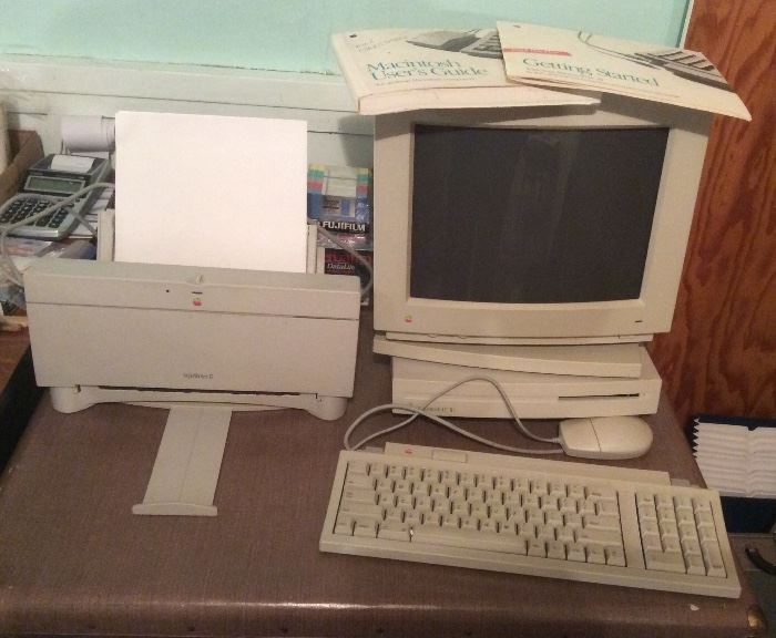 Macintosh StyleWriter II printer, Macintosh LC III monitor, floppy drive, keyboard & mouse + manuals