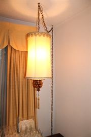 Vintage swag lamp