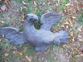 Antique carved wooden eagle