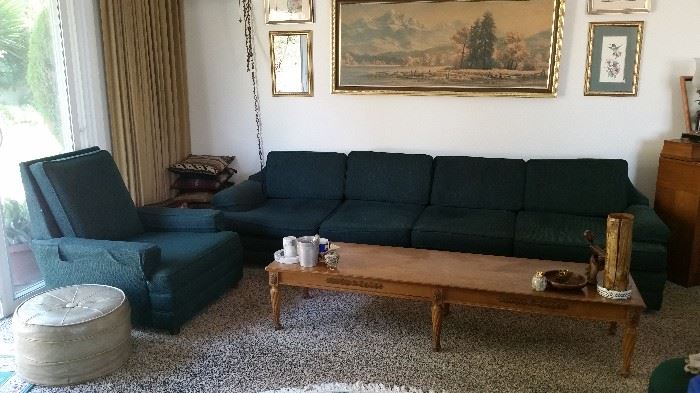 Mid Century
8ft LONG & LOW sofa
$165!
