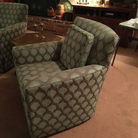 Crate and Barrel swivel chairs