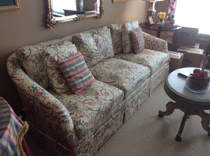 Hickory Chair Sofa - Lovely floral pattern
